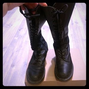 Dr. Martens Knee High Lace and Side Zip